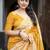 Yellow batik chanderi saree