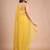 Yellow embellished zari pure chiffon heavy work saree