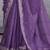 Purple bandhani sequinned poly chiffon saree