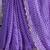Purple sequinned poly chiffon saree