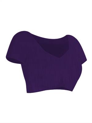 Purple sequinned poly chiffon saree 4