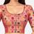 Paithani silk blend lotus print smocked stretchable readymade saree blouse