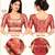 Paithani silk blend lotus print smocked stretchable readymade saree blouse