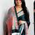 Black ethnic motifs satin saree