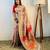 Cream ethnic motifs woven design zari pashmina banarasi saree