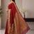 Maroon bandhani zari pure silk fusion bandhani saree