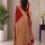 Maroon bandhani zari pure silk fusion bandhani saree