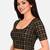 Black cotton spandex bandani printed stretchable readymade saree blouse