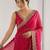 Red embellished beads and stones silk blend heavy work saree