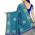 Blue ethnic woven design zari silk cotton saree