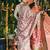 Cream floral printed zari art silk kanjeevaram saree