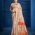 Cream ethnic motifs woven design zari kanjeevaram saree