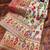 Cream floral woven design zari pashmina banarasi saree