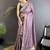 Purple woven design zari silk blend designer bandhani saree