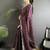 Maroon bandhani sequinned silk blend designer bandhani saree