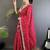 Red bandhani zari silk blend bandhani saree