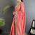 Pink bandhani zari silk blend heavy work bandhani saree