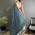 Teal embroidered silk blend heavy work bandhani saree