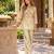 Off silk blend readymade 2 piece set with embroidery & beads work
