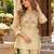 Off silk blend readymade 2 piece set with embroidery & beads work