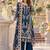 Navy georgette readymade suit with embroidery & sequence work