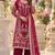 Rani georgette readymade suit with embroidery & sequence work