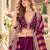 Wine Art Silk Semi Stitched Lehenga Choli with Embroidery Work