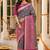 navy blue jacquard saree with silver zari weaving     elegant party wear ethnic saree