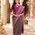 black jacquard saree with silver zari weaving     elegant party wear ethnic saree