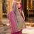 grey jacquard saree with silver zari weaving     elegant party wear ethnic saree