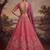 Royal Pink Khatli Work Banarasi Silk Reception Wear Lehenga With Blouse