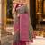 grey jacquard saree with silver zari weaving     elegant party wear ethnic saree