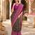 black jacquard saree with silver zari weaving     elegant party wear ethnic saree