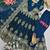 Blue silk blend embroidered anarkali kurta set with pant and dupatta