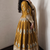 Gold  silk blend embroidered anarkali kurta set with pant and dupatta