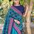 Graceful Sky Blue Printed Silk Marriage Wear Lehenga Choli With Dupatta