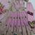 Light pink silk blend embroidered anarkali kurta set with pant and dupatta