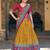 Chic Mustard Yellow Printed Silk Haldi Wear Lehenga Choli With Dupatta