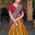 Chic Mustard Yellow Printed Silk Haldi Wear Lehenga Choli With Dupatta