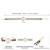 Gold-plated cubic zirconia stone studded & beaded wraparound bracelet