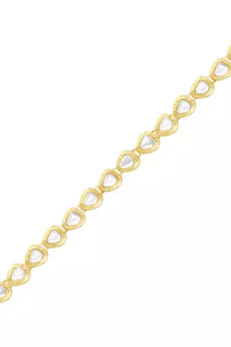 Gold-plated stone studded sheeshphool head jewellery