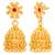 Short long necklace earrings set maharani haar south temple jewelry
