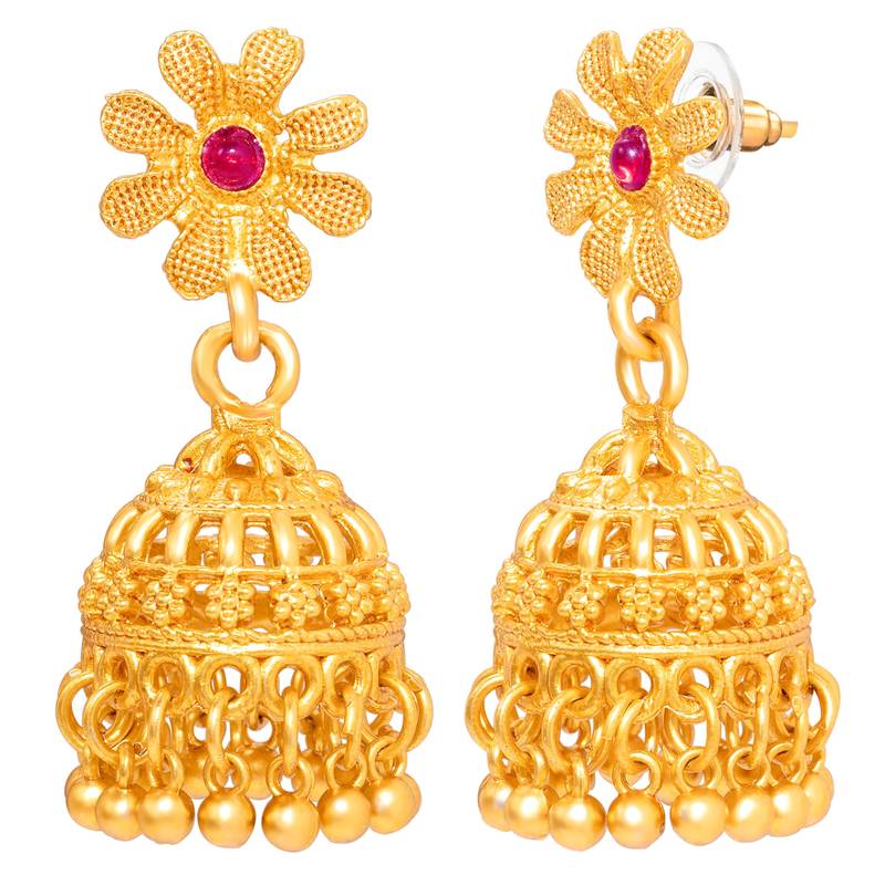 Short long necklace earrings set maharani haar south temple jewelry