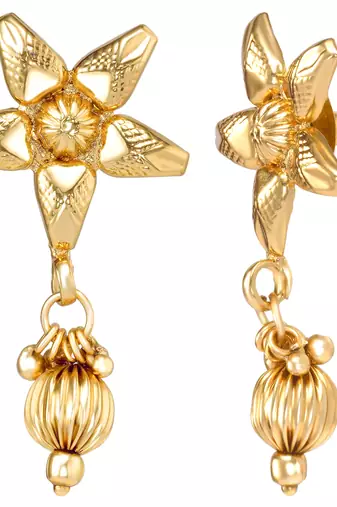 Women's gold toned maharani haar long necklace short necklace & drop