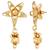Women's gold toned maharani haar long necklace short necklace & drop