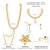 Women's gold toned maharani haar long necklace short necklace & drop