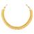 Women's gold toned elegant indian choker necklace with earring jewelry set