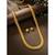 Women's gold toned long maharani haar necklace with earrings south style