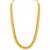 Women's gold toned long maharani haar necklace with earrings south style