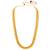 Women's gold toned long maharani haar necklace with stud earrings south
